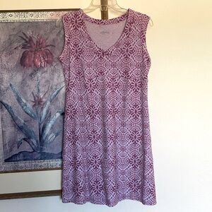 Columbia Womens small, Sleeveless, stretchy, short mini summer dress purple